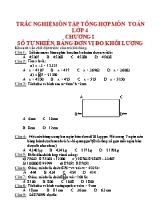 Trắc nghiệm ôn tập tổng hợp môn Toán Lớp 4